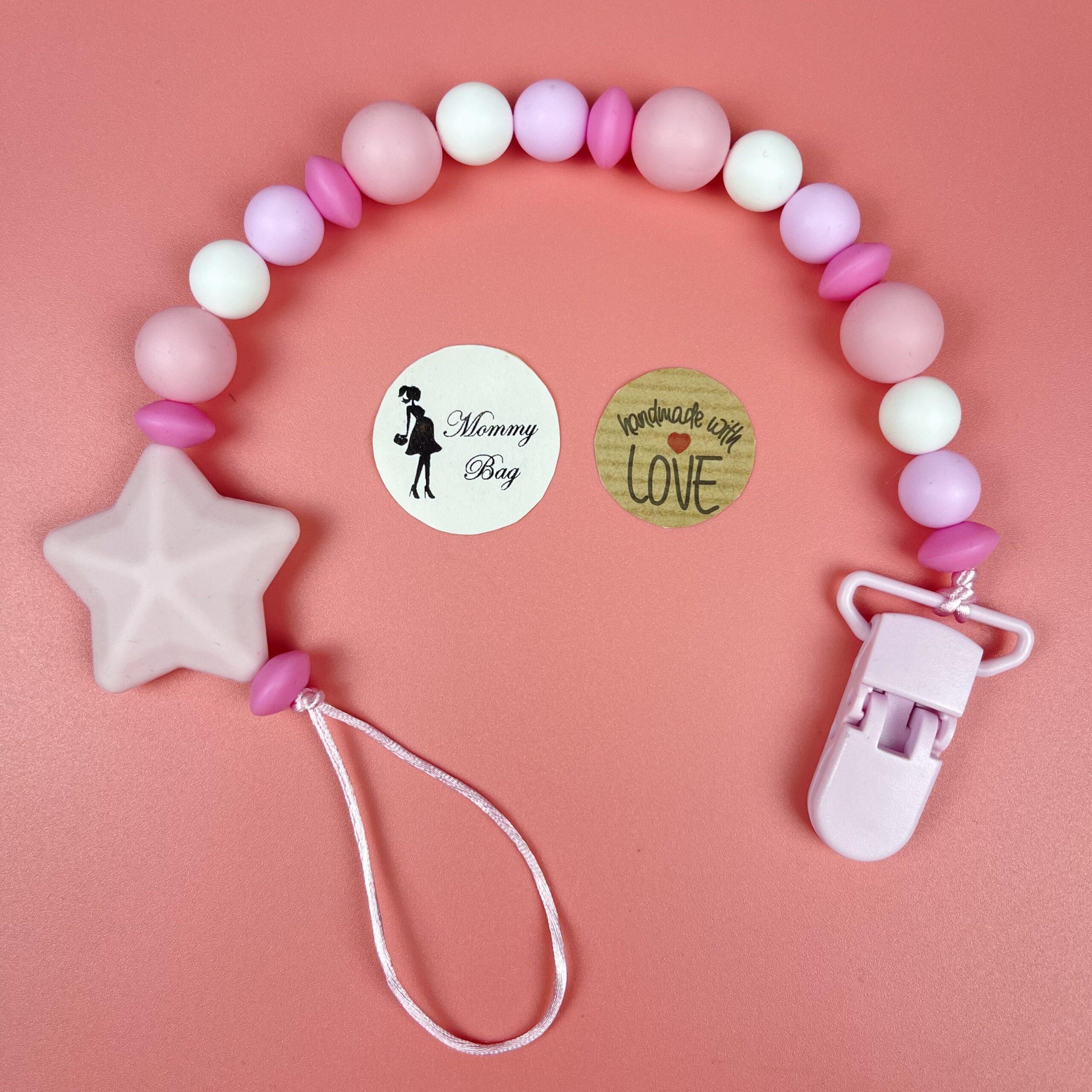 Тримач для пустушки Mommy Bag Рожевий (111391)