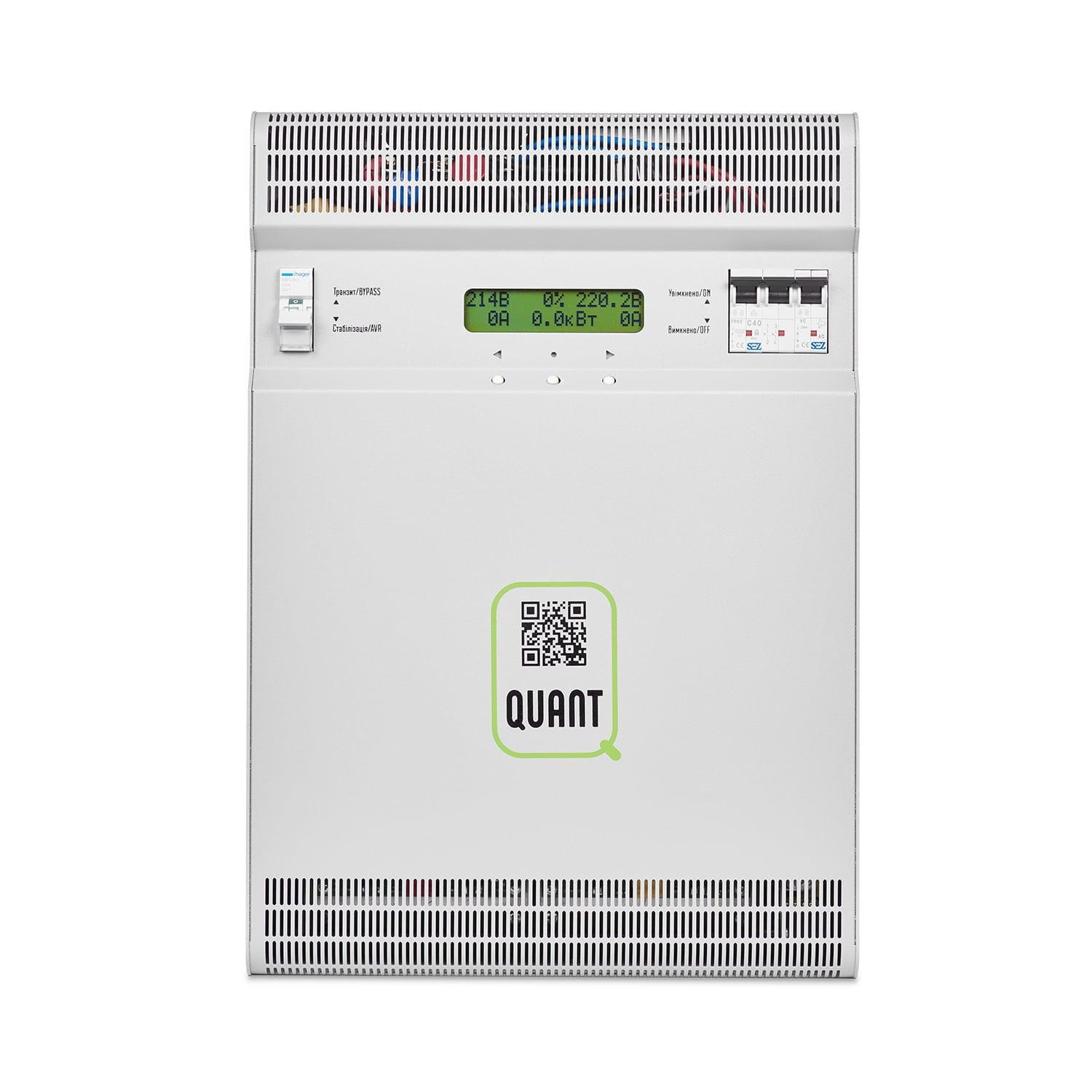 Стабілізатор напруги інверторний Quant-14 однофазний 13,8 kW Grey (QUANT-14-1F) - фото 2