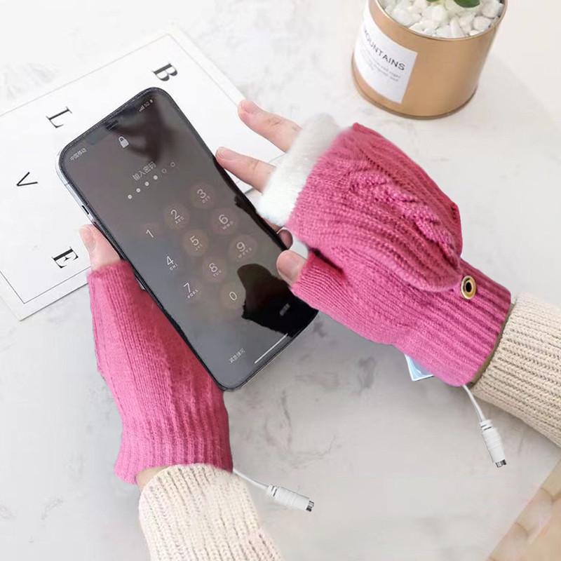 Рукавички зимові жіночі Lesko G-12 USB з підігрівом Pink (24366670) - фото 3 Рукавички зимові жіночі Lesko G-12 USB з підігрівом Pink (24366670) - фото 3