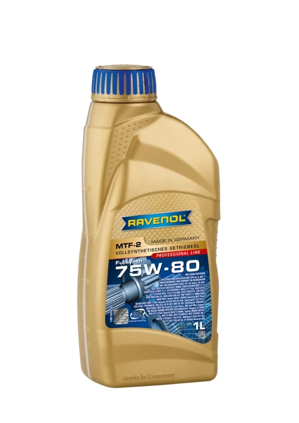 Трансмиссионное масло RAVENOL MTF-2 75W-80 синтетика 1 л (1221103-001)