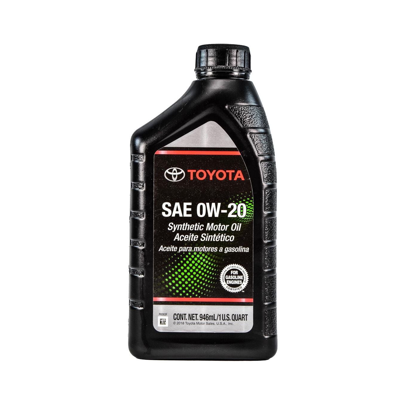 Моторное масло TOYOTA Motor Oil 0W-20 SP 1qt 946 мл