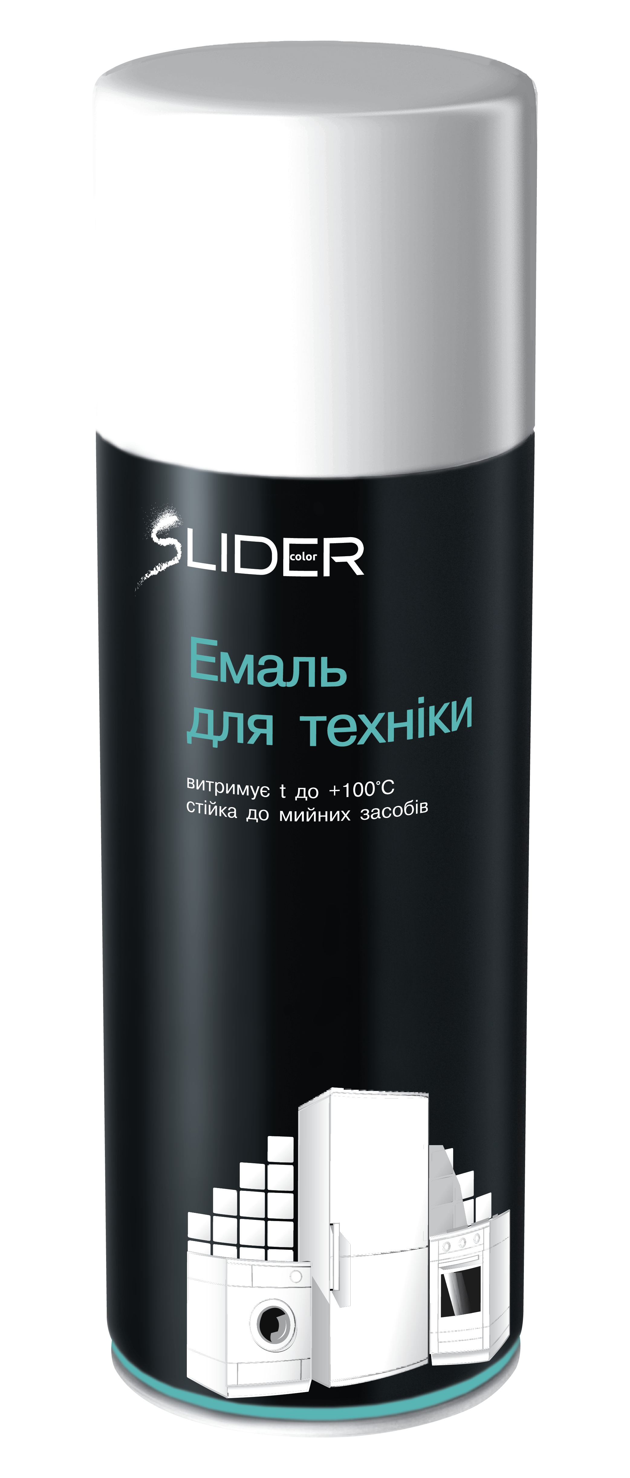 Емаль аерозольна для побутової техніки Lider 400 мл Білий (193)