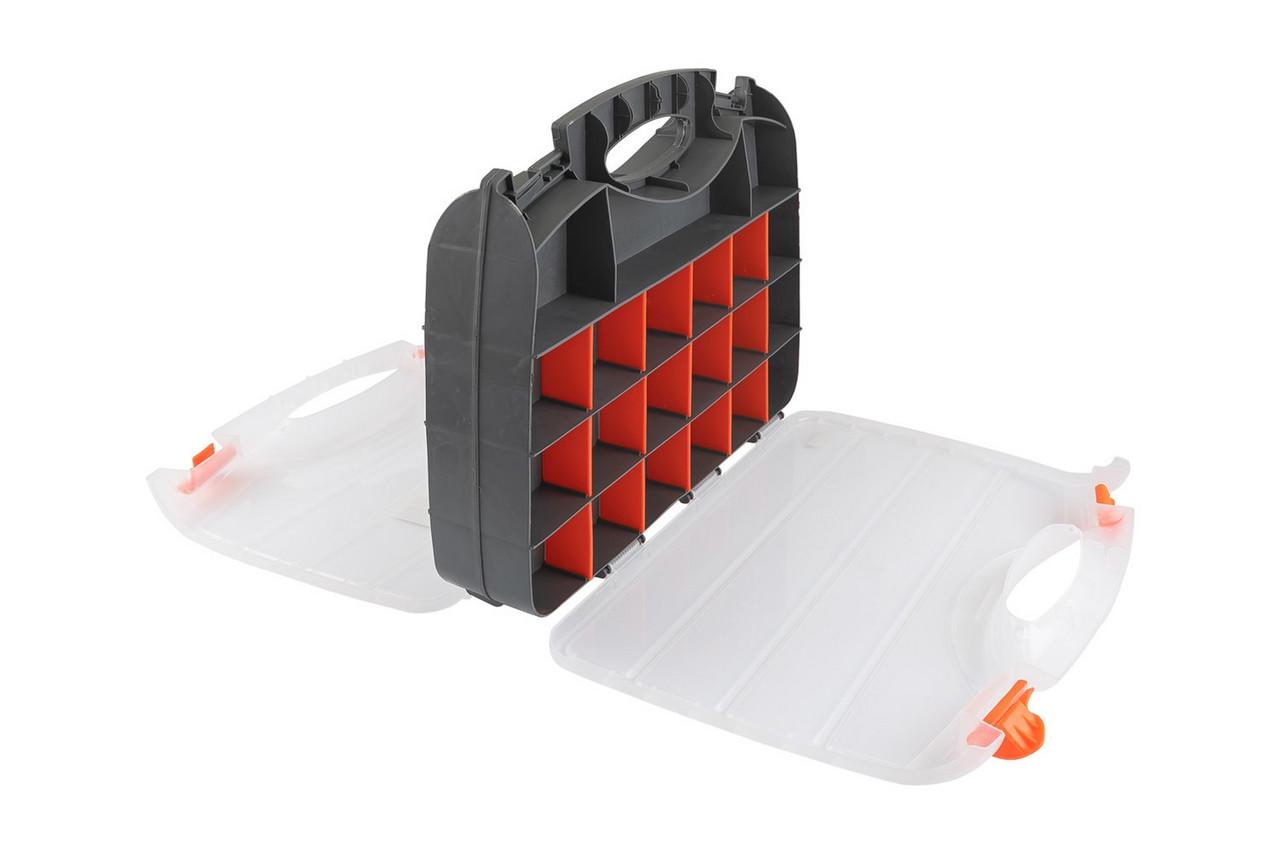 Органайзер двосторонній з ручкою 15" 380х290х80 мм 30 секцій - фото 5 Органайзер двосторонній з ручкою 15" 380х290х80 мм 30 секцій - фото 5