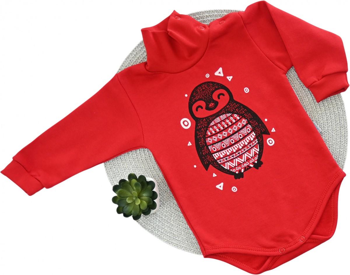 Боди Dexter's Пингвин 80 см Красный