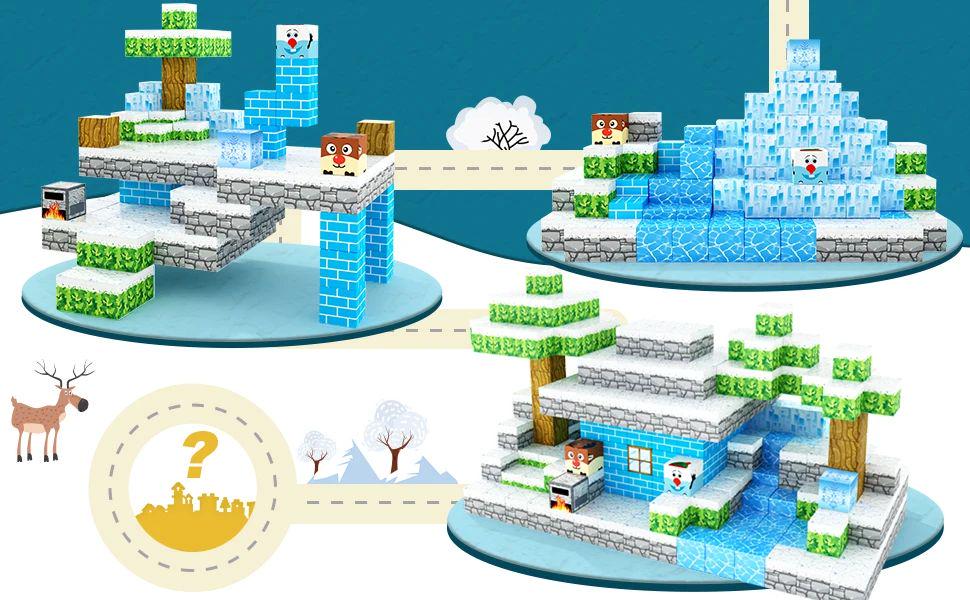 Конструктор магнітний My World minecraft 100 блоків (668) - фото 2 Конструктор магнітний My World minecraft 100 блоків (668) - фото 2