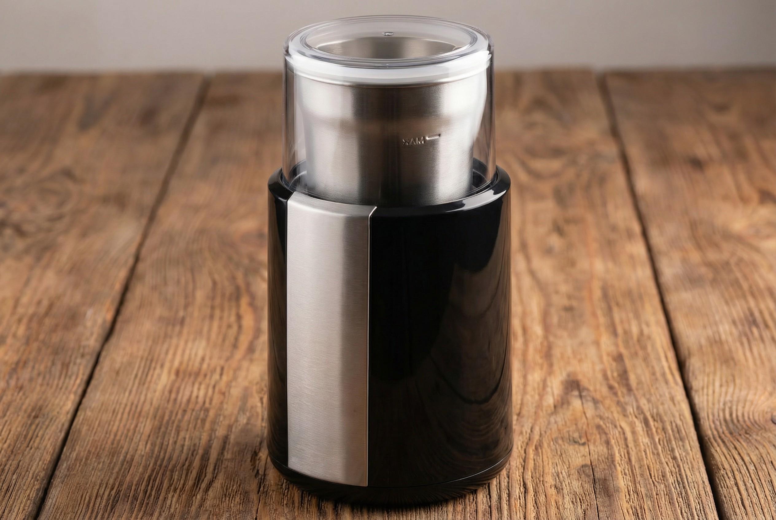 Кофемолка сетевая электрическая электрокофемолка роторная 200 Вт со съемным контейнером на 60 г Черный (WCG-8301) - фото 6