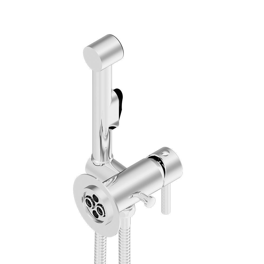 Смеситель монтируемый в стену Damixa 211000000 Option с гигиеническим душем и держателем (93322) - фото 7