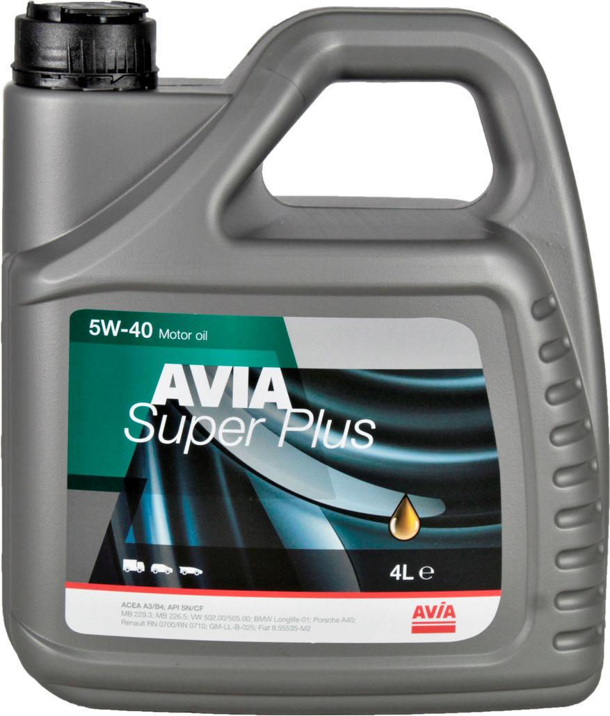 Моторное масло Avia Super Plus бензин/дизель 5W-40 4 л (1400641)