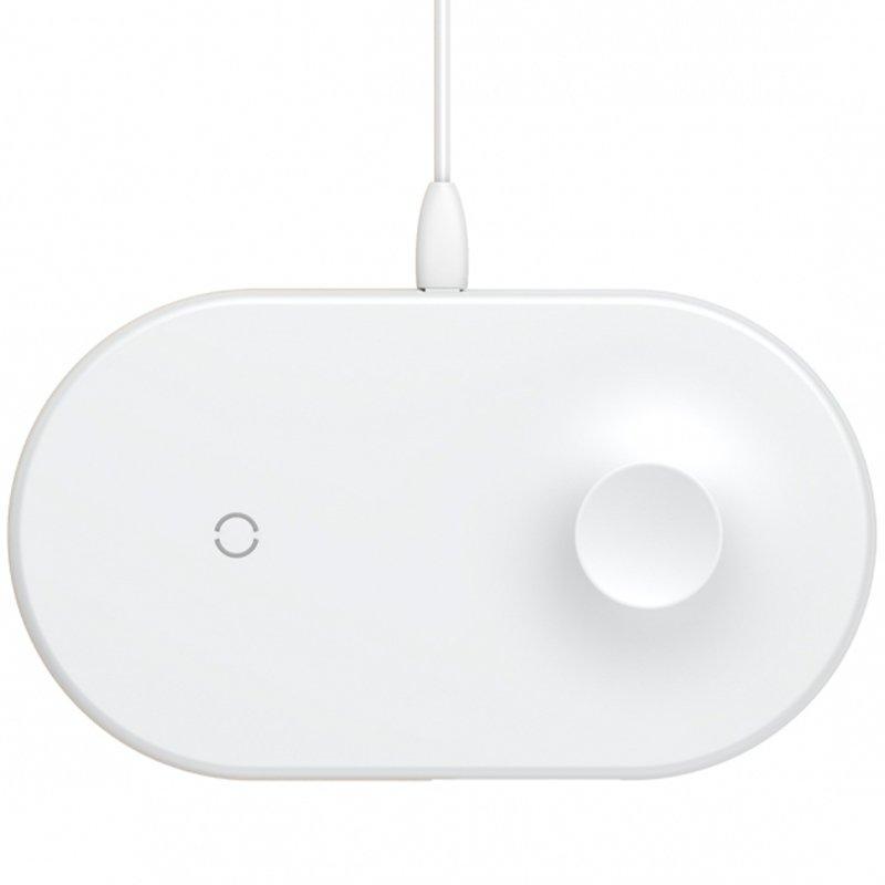 Беспроводное зарядное устройство Baseus Smart 2in1 White (WX2IN1-02)