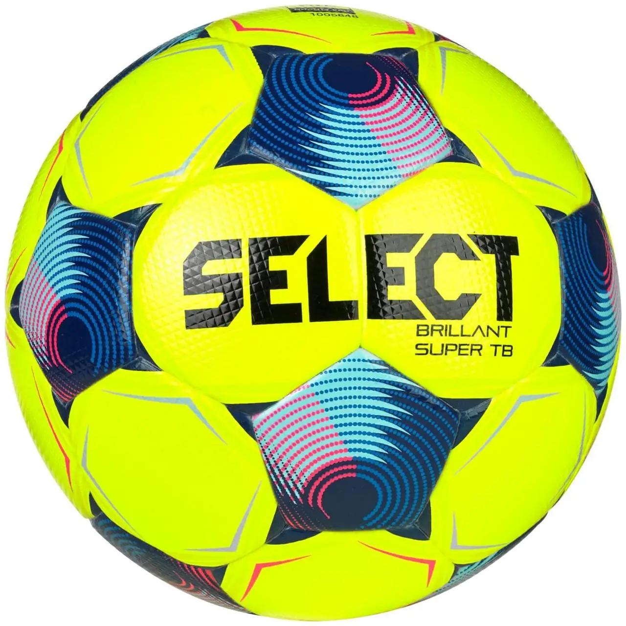 Мяч футбольный Select BRILLANT SUPER FIFA TB v25 Уни р. 5 Желтый/Синий (361500-552)