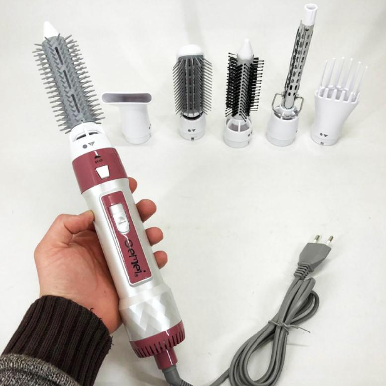 Стайлер-фен для укладки волос Gemei GM-4836 1200 Вт Розовый (2104618631) - фото 11 Стайлер-фен для укладки волос Gemei GM-4836 1200 Вт Розовый (2104618631) - фото 11