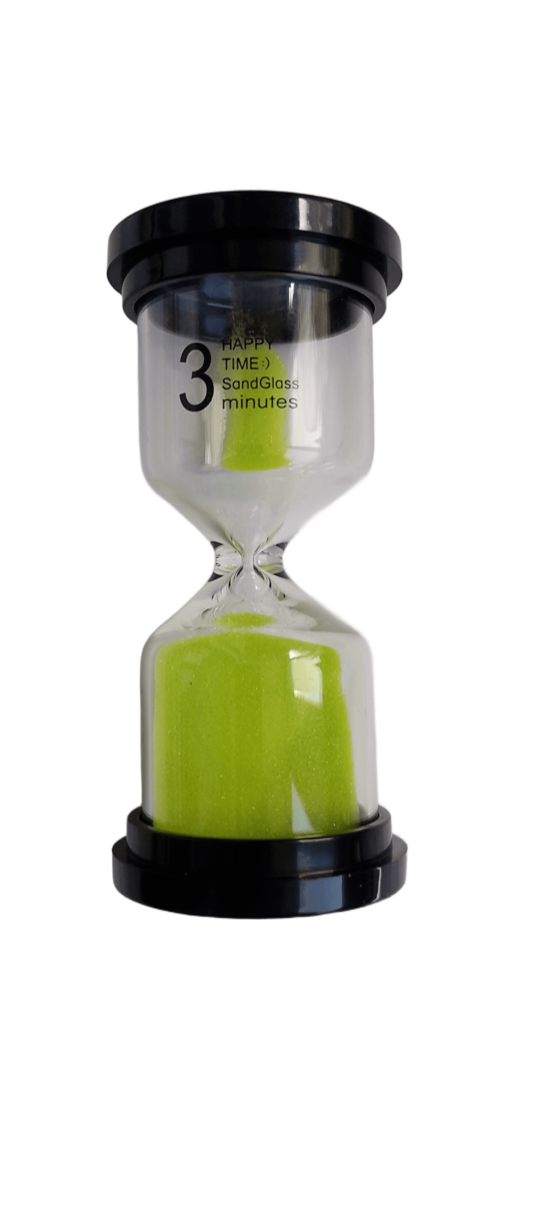 Часы песочные на 3 минуты стеклянные 4,5х10 см Зеленый (4084)