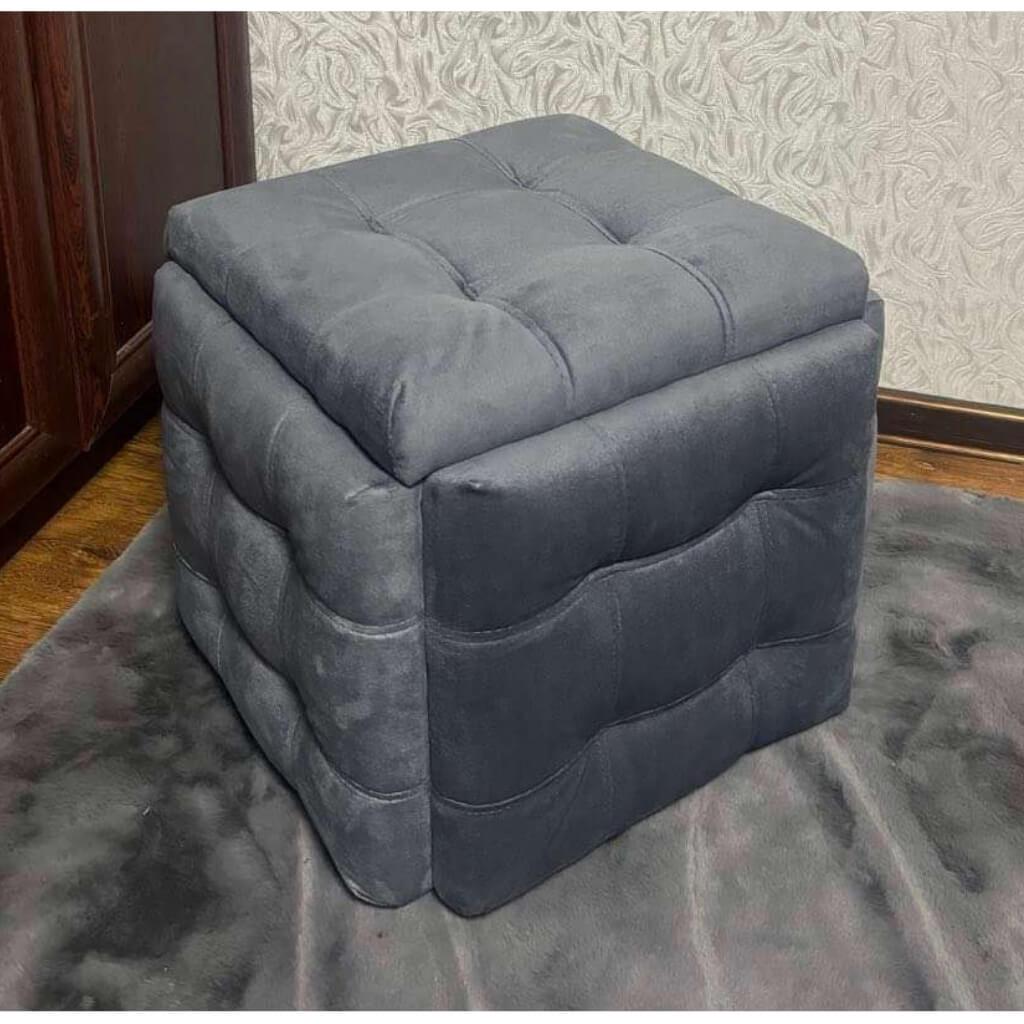 Пуф-трансформер Квадро Куб 5в1 Смарт 16 47х47х44 см Сірий - фото 2