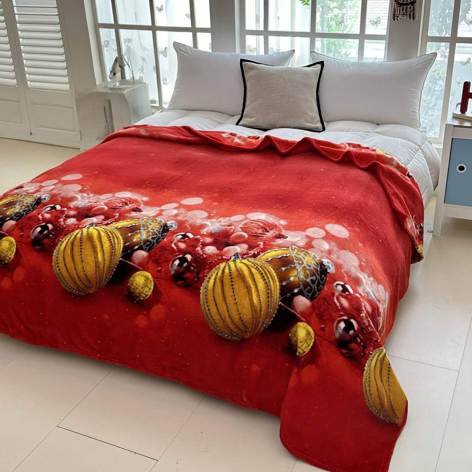 Покривало-плед Велюр новорічне з сумкою 200x230 см (22048915) Покривало-плед Велюр новорічне з сумкою 200x230 см (22048915)