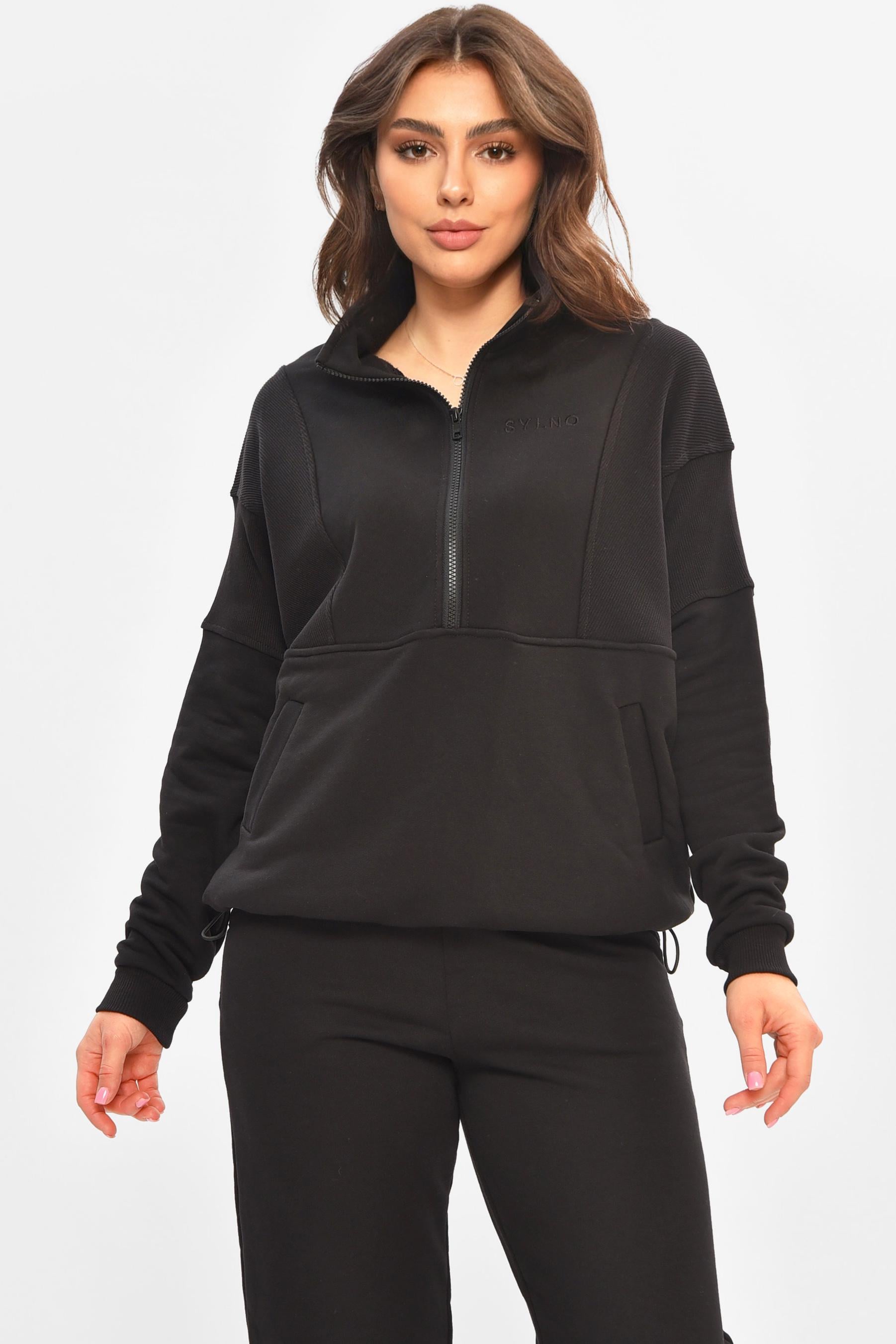 Свитшот женский 206918 L-XL Черный