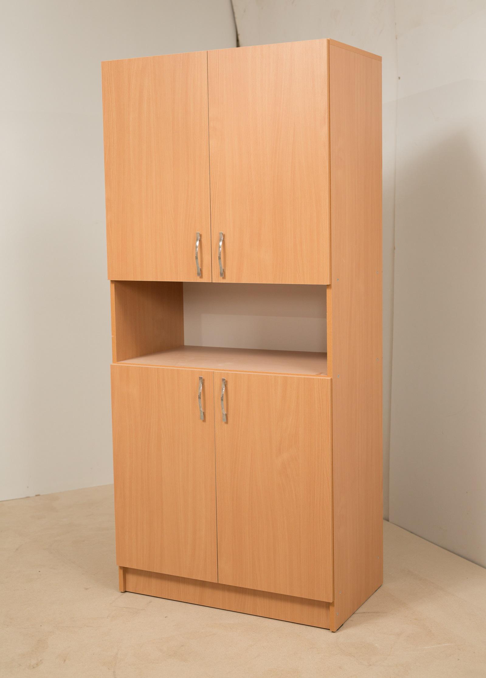 Шафа для документів Goydalka закрита 4-х дверна з нішою ЛДСП/кромка ПВХ 800х450х1800 мм Бук (42410) - фото 3 Шафа для документів Goydalka закрита 4-х дверна з нішою ЛДСП/кромка ПВХ 800х450х1800 мм Бук (42410) - фото 3