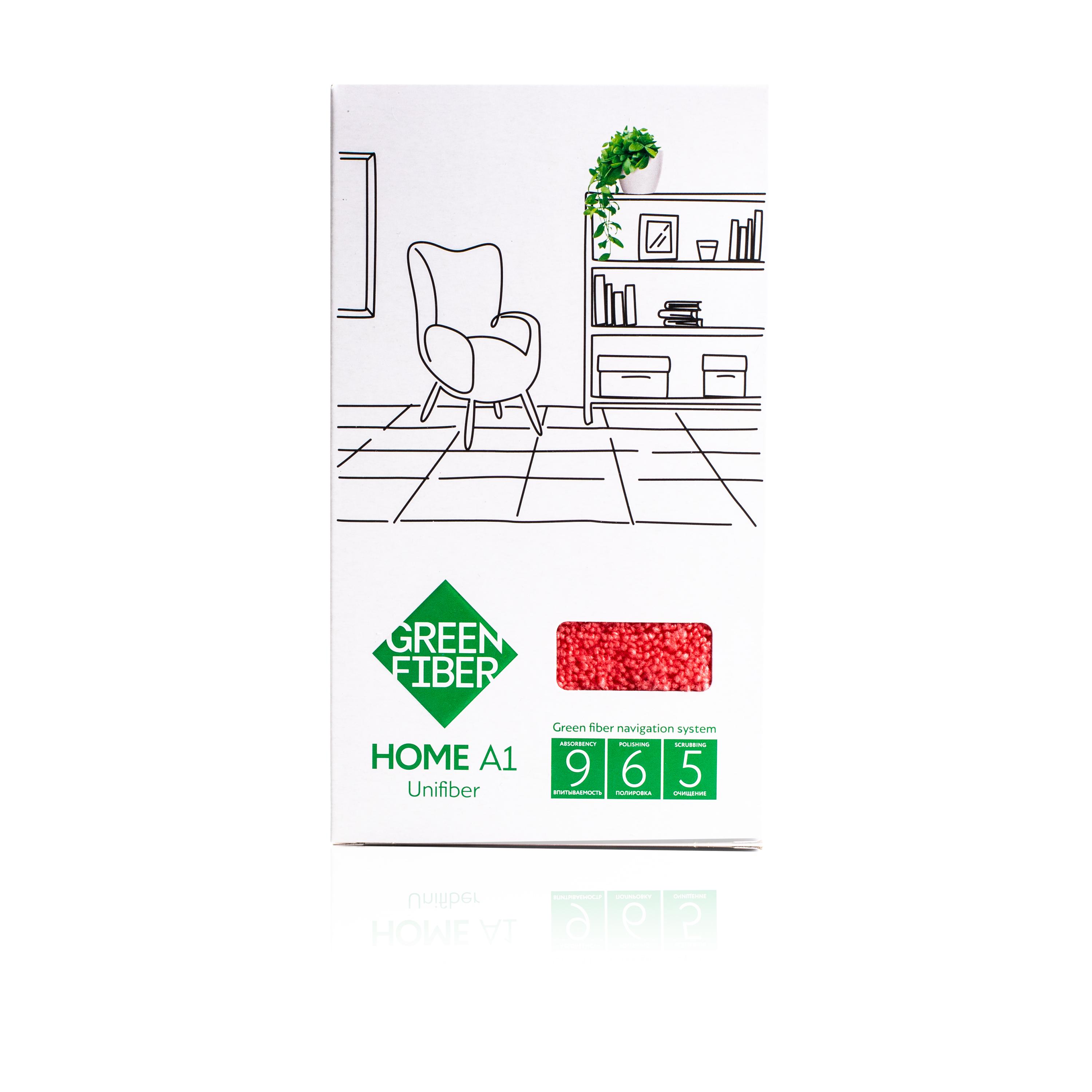 Салфетка GreenWay Green Fiber Home A1 Файбер универсальный Coral (08016) - фото 2