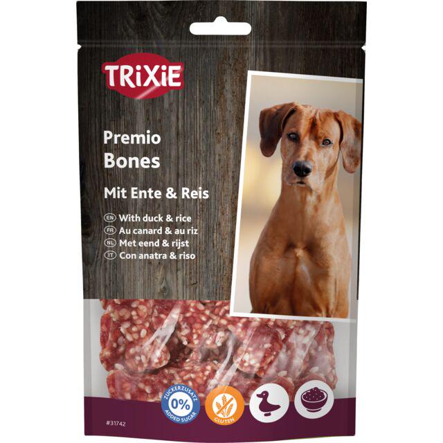 Лакомства для собак Trixie косточки со вкусом утки и риса 80 г
