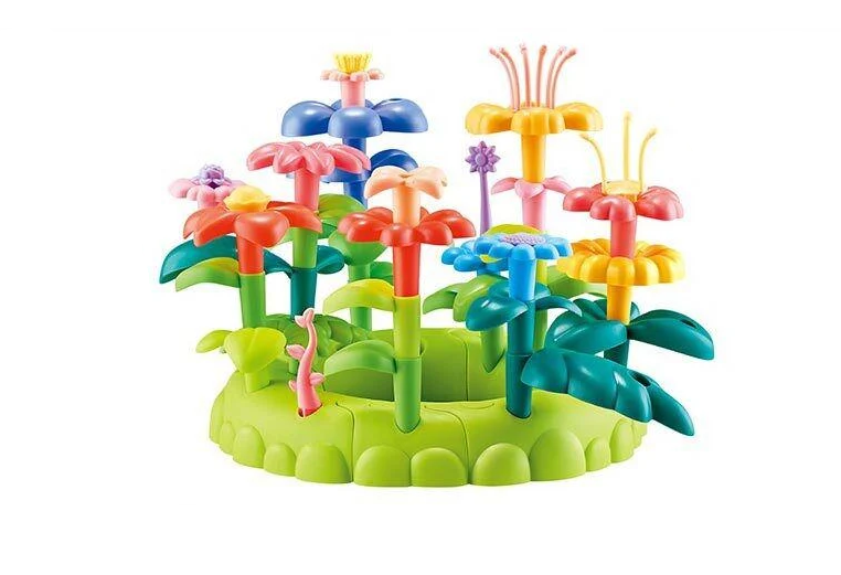 Конструктор Цветочный сад 42 детали Разноцветный (898-9106)