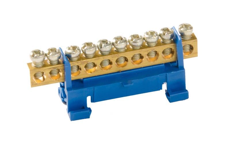 Шина нулевая Господар 10 отверстий (94-0279)