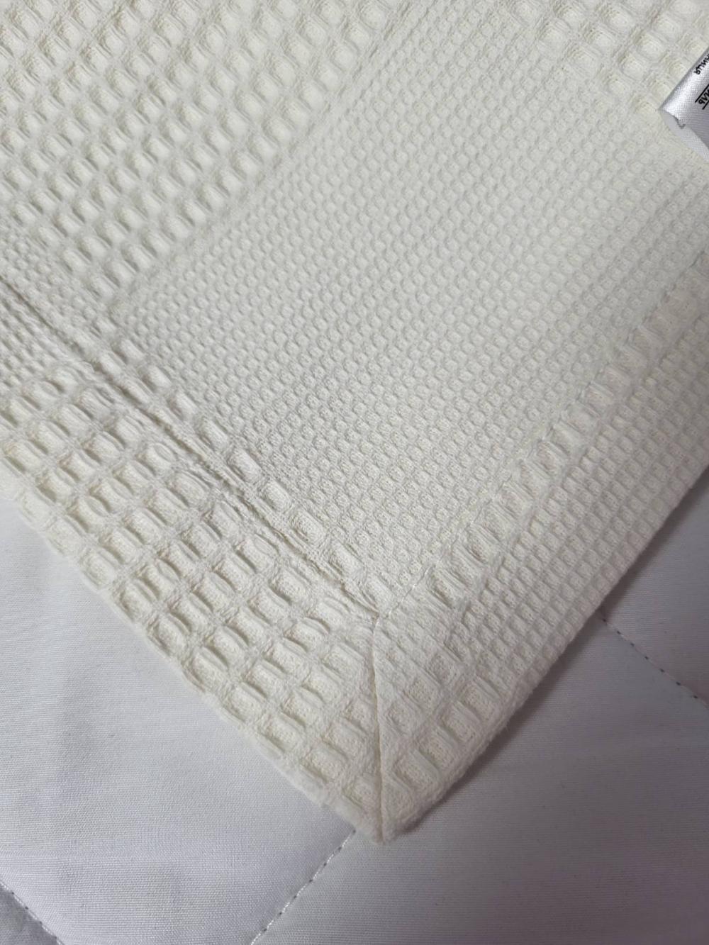 Покрывало Пике Вафелька 140x220 см Ванильный (11156) - фото 6