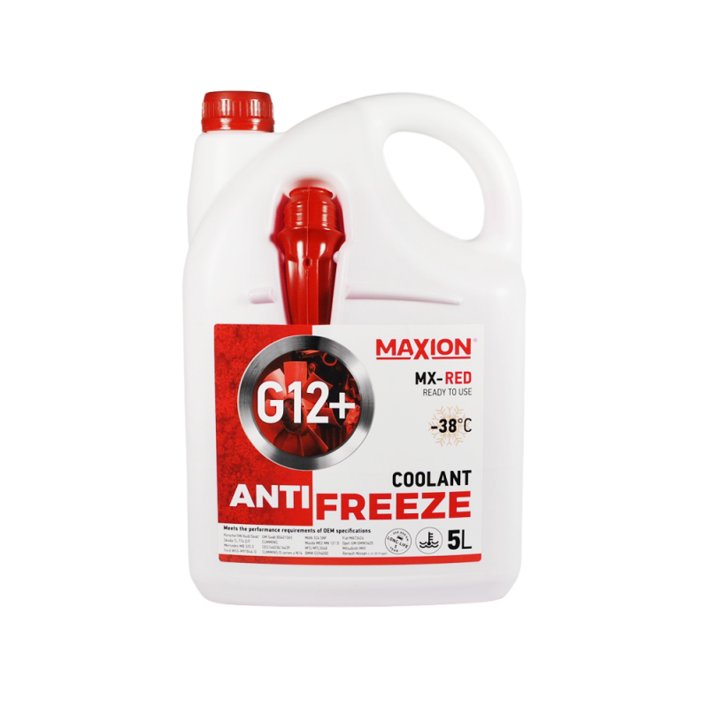 Антифриз MAXION 5 л G12+ -38°C RED