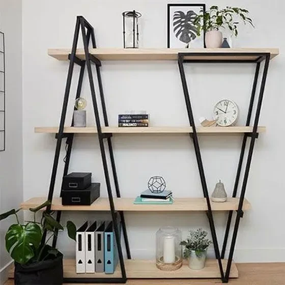 Стеллаж Loft NS-1730 с полками для работы и кабинет Черный (3075774078)