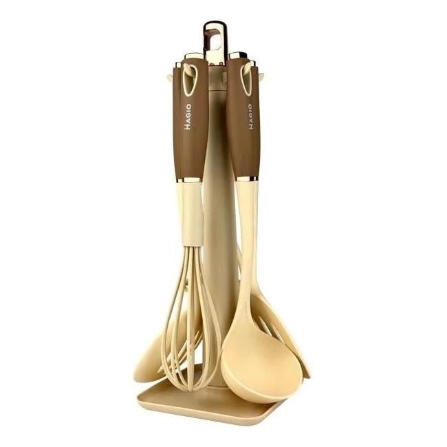 Кухонный набор принадлежностей 5 предметов Magio MG-1124 Beige (iz15003)