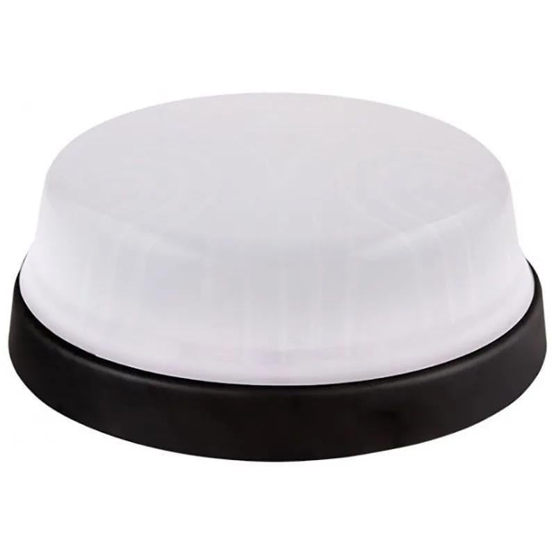 Настінно-стельовий світильник ERKA 1103-Black-B круглий E27 IP20 Чорний/Білий (27551842)