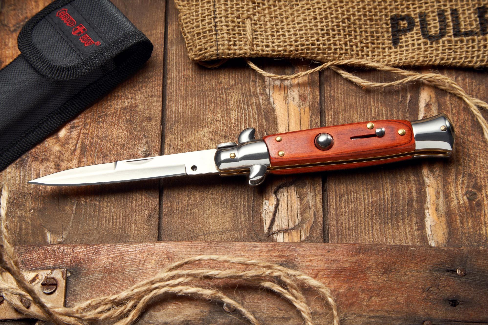 Ніж викидний DS65 стилет автоматичний на кнопці (24064085)