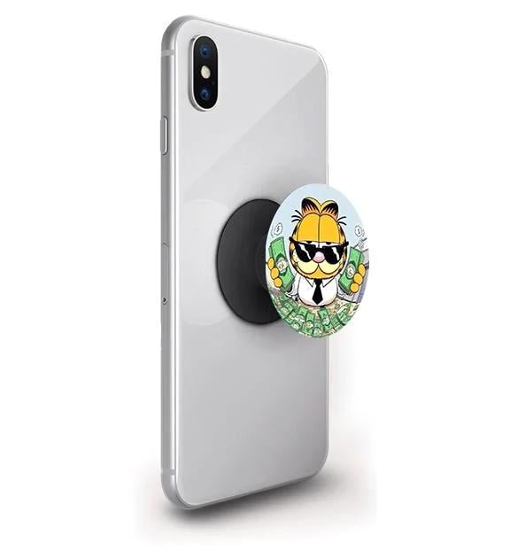 Попсокет для телефона PopSockets Котик при деньгах Черный (pop18)