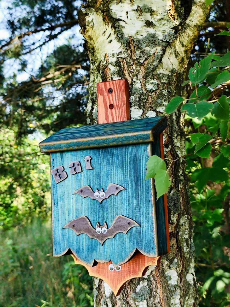 Дом для летучих мышей Сибелла подвесной 30х20х6,5 см Темно-Синий - фото 4 Дом для летучих мышей Сибелла подвесной 30х20х6,5 см Темно-Синий - фото 4