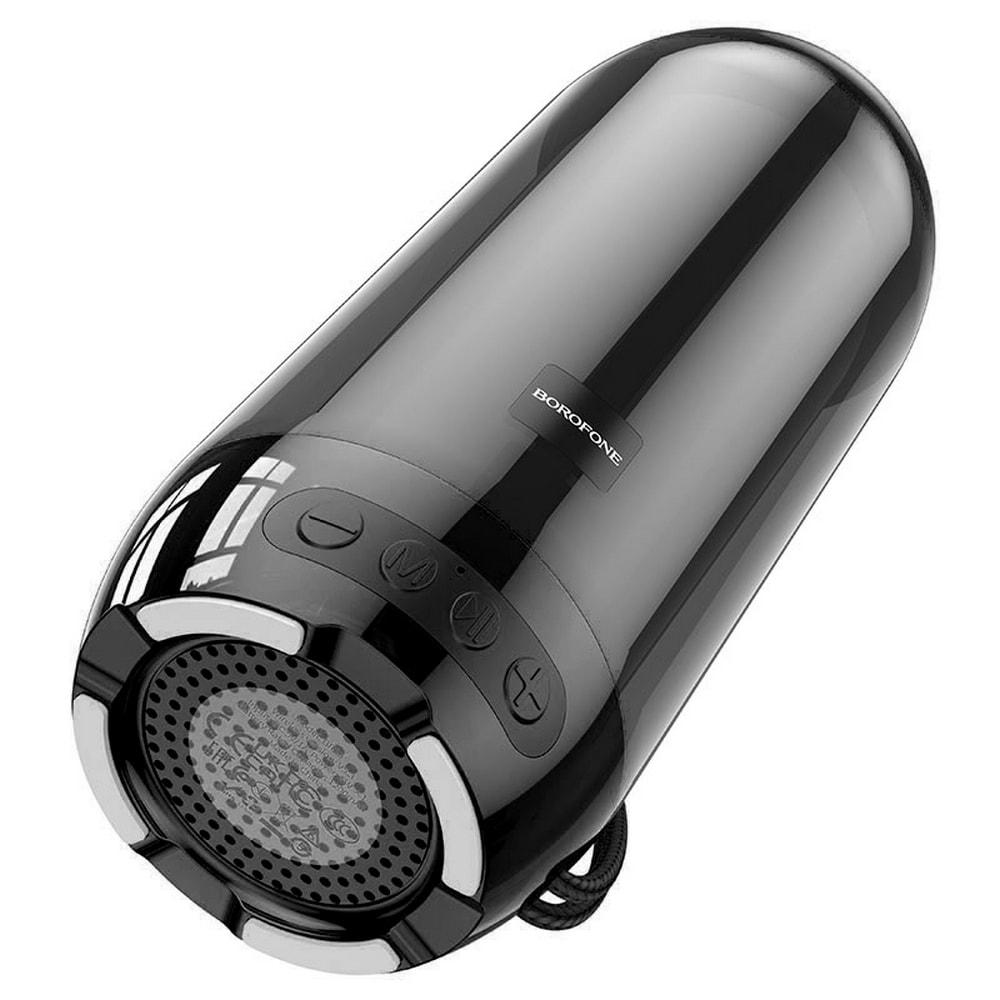 Колонка портативна бездротова BOROFONE BR25 Bluetooth 5W FM LED Crazy sound Black (784780431)