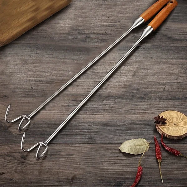 Крюк для мяса для готовки на гриле или костре 2 шт. (J00184) - фото 2 Крюк для мяса для готовки на гриле или костре 2 шт. (J00184) - фото 2