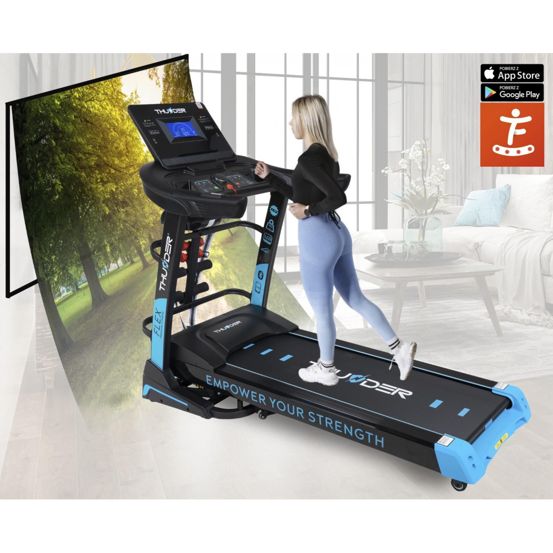 Беговая дорожка Thunder Flex-DS Black (47081) - фото 3