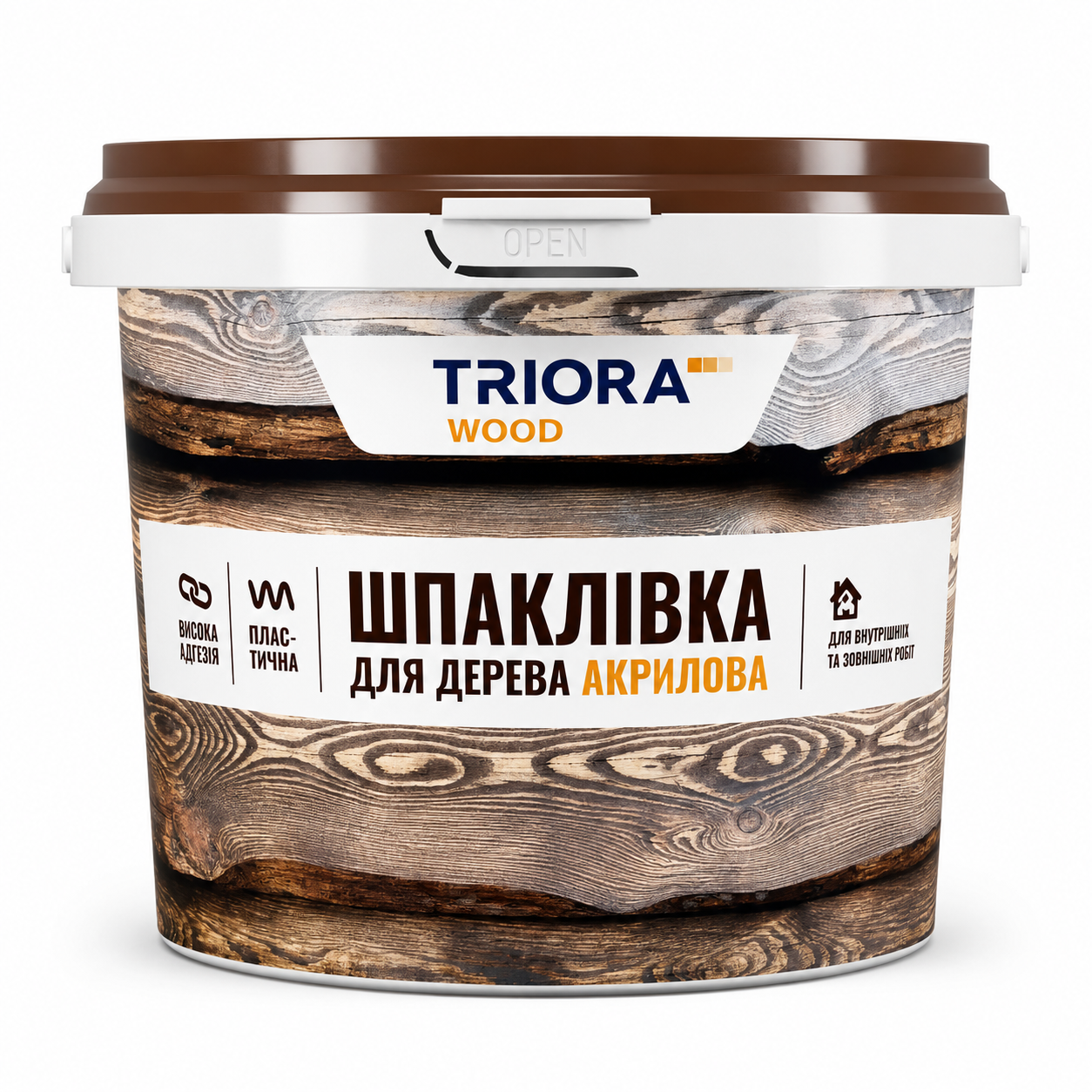 Шпатлевка акриловая для дерева TRIORA 0,8 кг Ольха (3150871410)