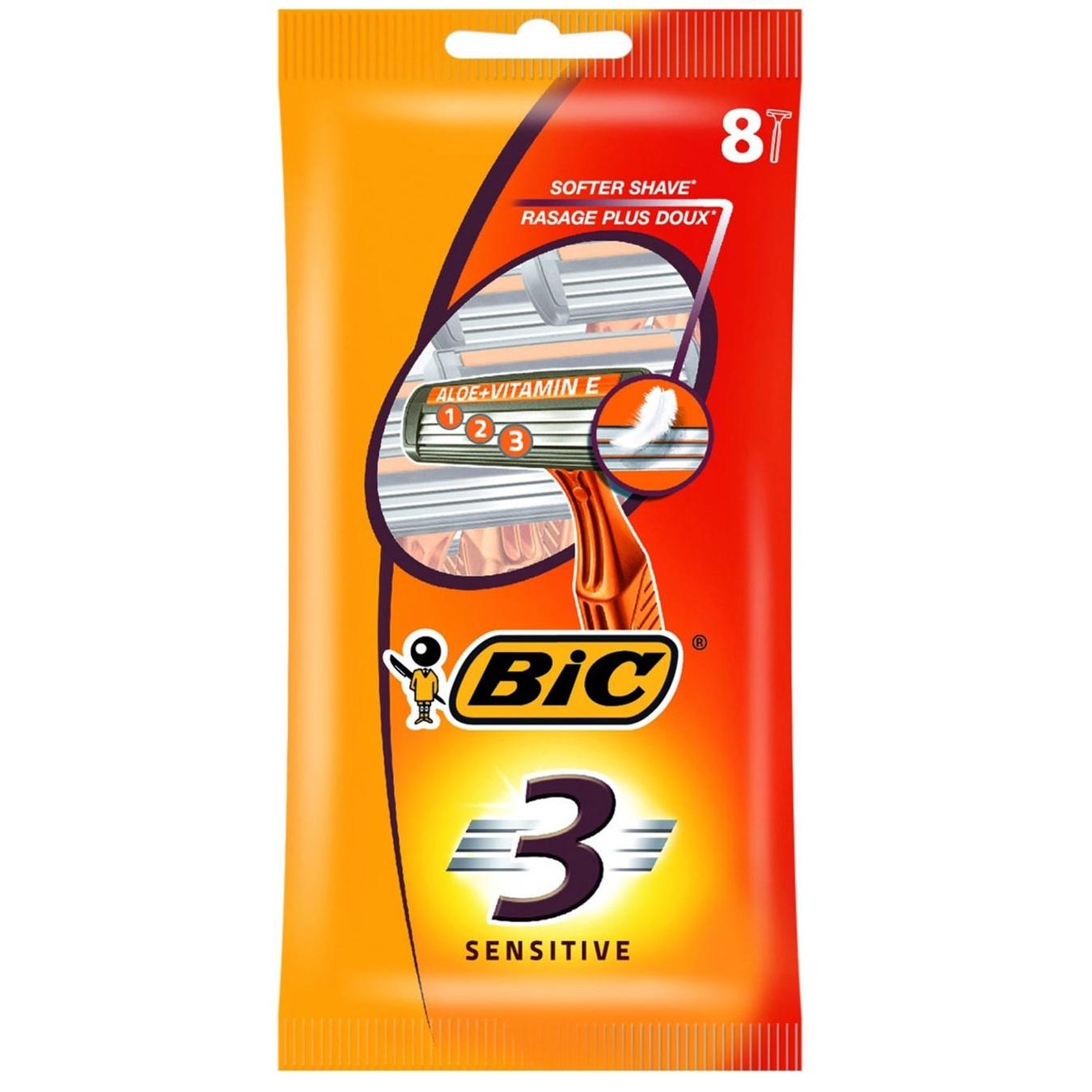 Станок BIC Sensitive 3 лезвия 8 шт. 3 упак. (5957)