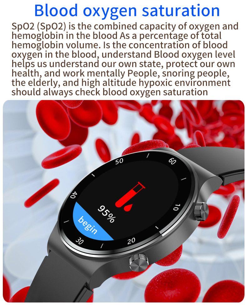 Смарт-годинник Bakeey S6 Pro розмова/тонометр/пульсоксиметр/ЕКГ Black - фото 12 Смарт-годинник Bakeey S6 Pro розмова/тонометр/пульсоксиметр/ЕКГ Black - фото 12