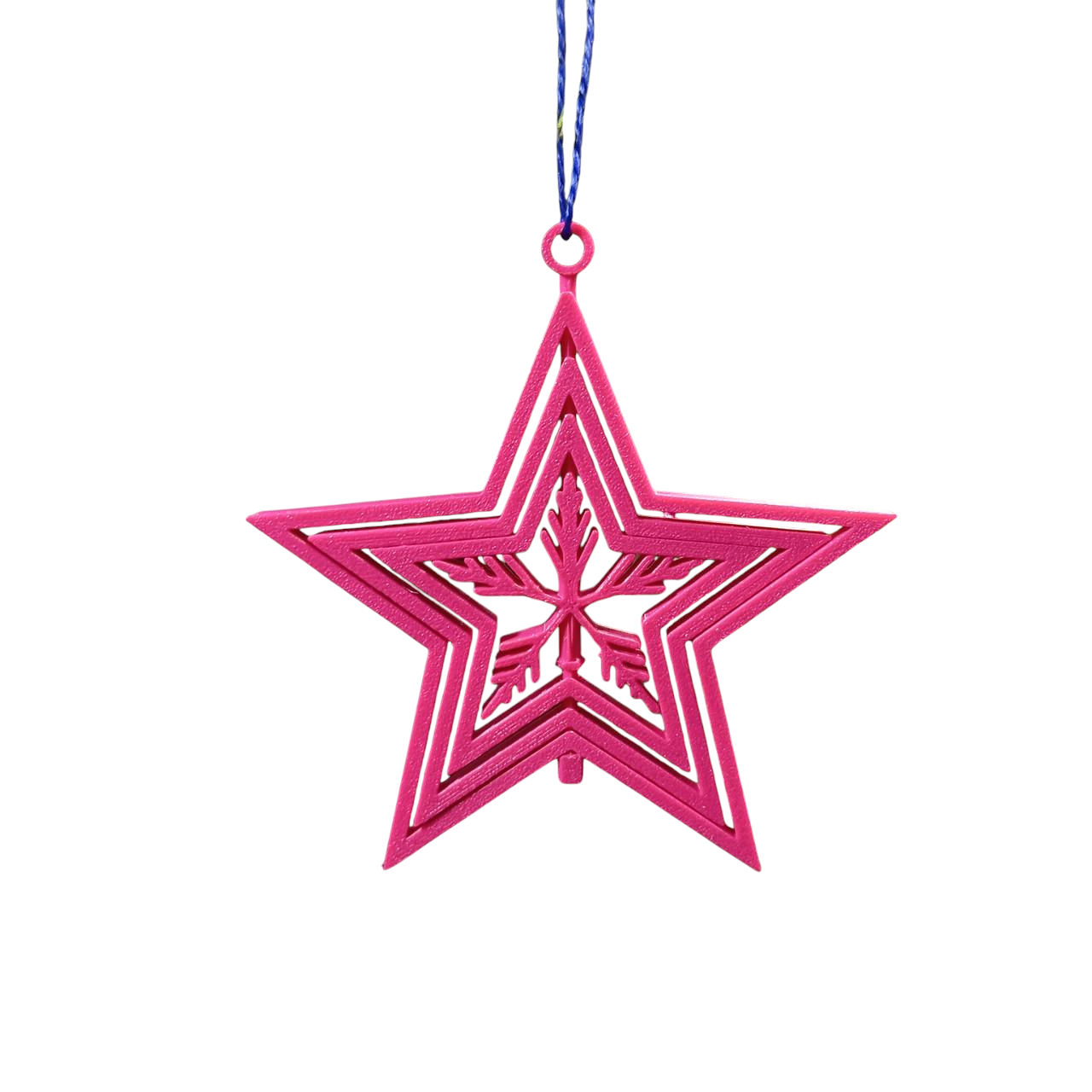 Роторное украшение Snowflake Star Spinning Decoration 6 см 3D-печать