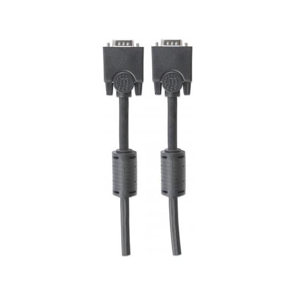 Кабель VGA Manhattan 15M-15M екранований з феритами 3 м (612723) - фото 4 Кабель VGA Manhattan 15M-15M екранований з феритами 3 м (612723) - фото 4