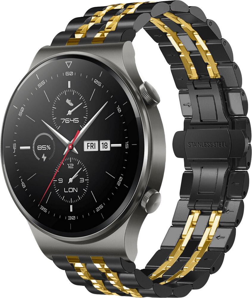 Браслет металлический Spinye Line для Huawei Watch GT 2 Pro Black Gold (28973-02)
