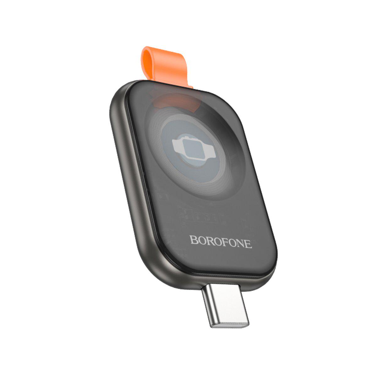 Зарядное устройство беспроводное iWatch Borofone BQ25A Wireless charger Metal Grey (6941991115127)