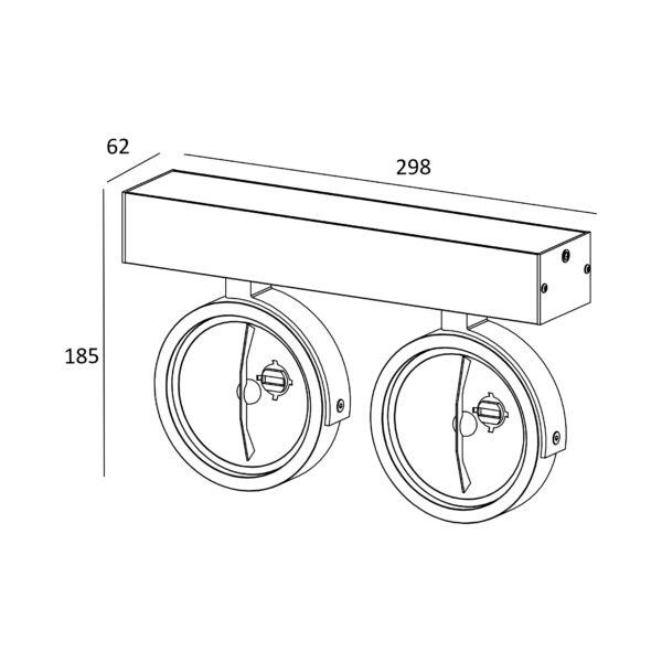 Прожектор Zuma Line GO SL 2 (50485) - фото 2 Прожектор Zuma Line GO SL 2 (50485) - фото 2