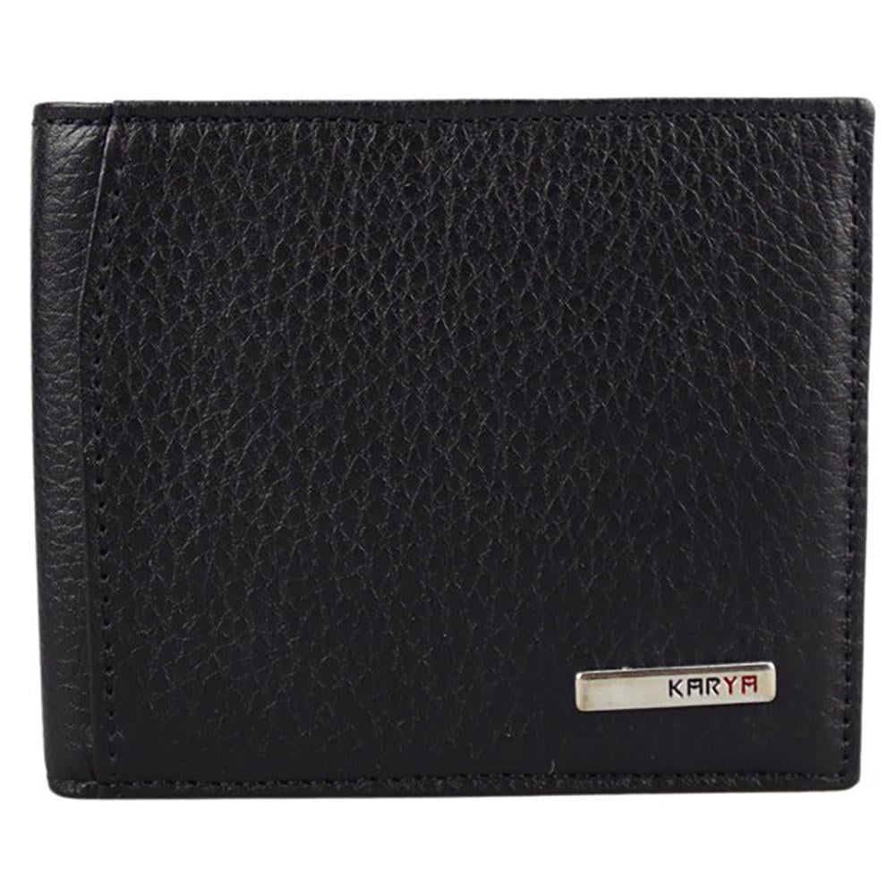 Портмоне чоловіче з натуральної шкіри Karya 0903-45 Чорний (2794966150)