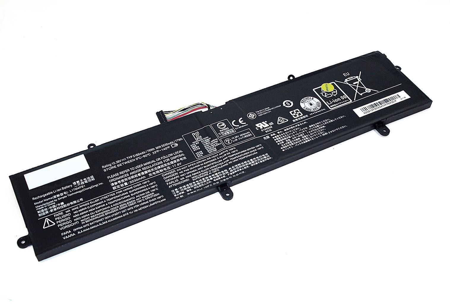 Аккумулятор для ноутбука Lenovo L17M4PB1 Ideapad 720s-15 15,3 V 5185 mAh (073487)