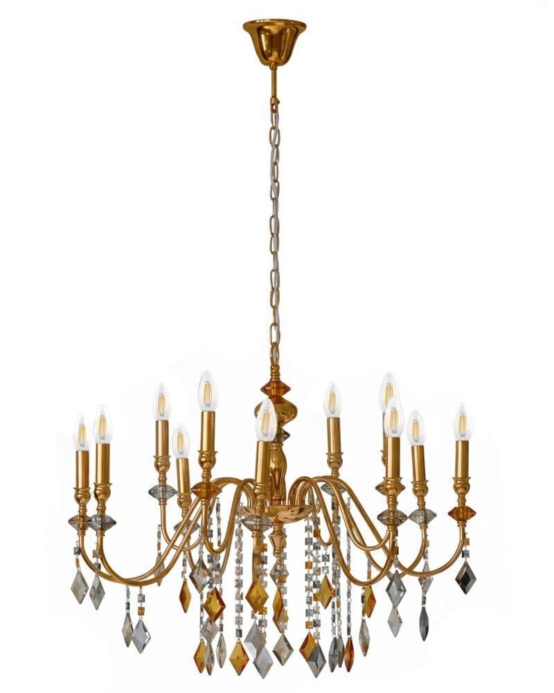 Люстра Edlin PL2416-12 Vanessa E14 12x12W IP20 Золотий (36318150) Люстра Edlin PL2416-12 Vanessa E14 12x12W IP20 Золотий (36318150)