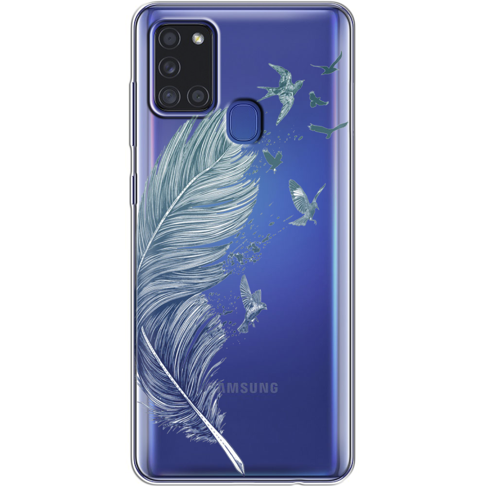 Чехол Boxface Samsung A217 Galaxy A21s Feather Прозрачный силикон (40006-cc38-40006)