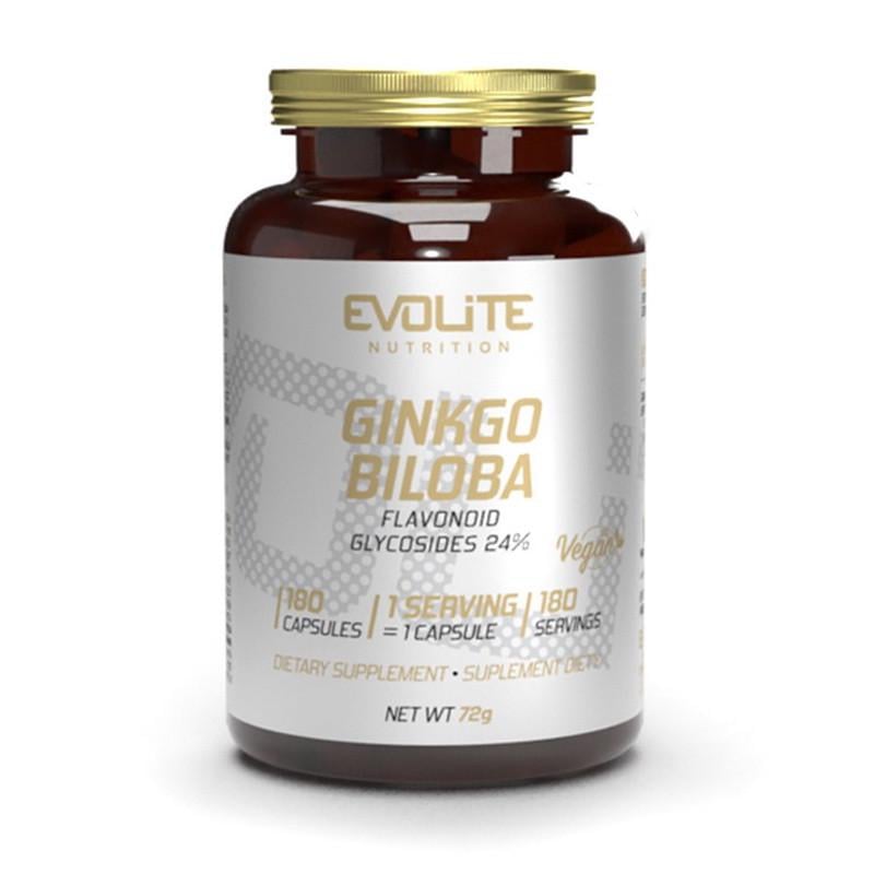 Екстракт листя гінкго білоба Evolite Nutrition Ginkgo Biloba 180 капс. (22240-01)