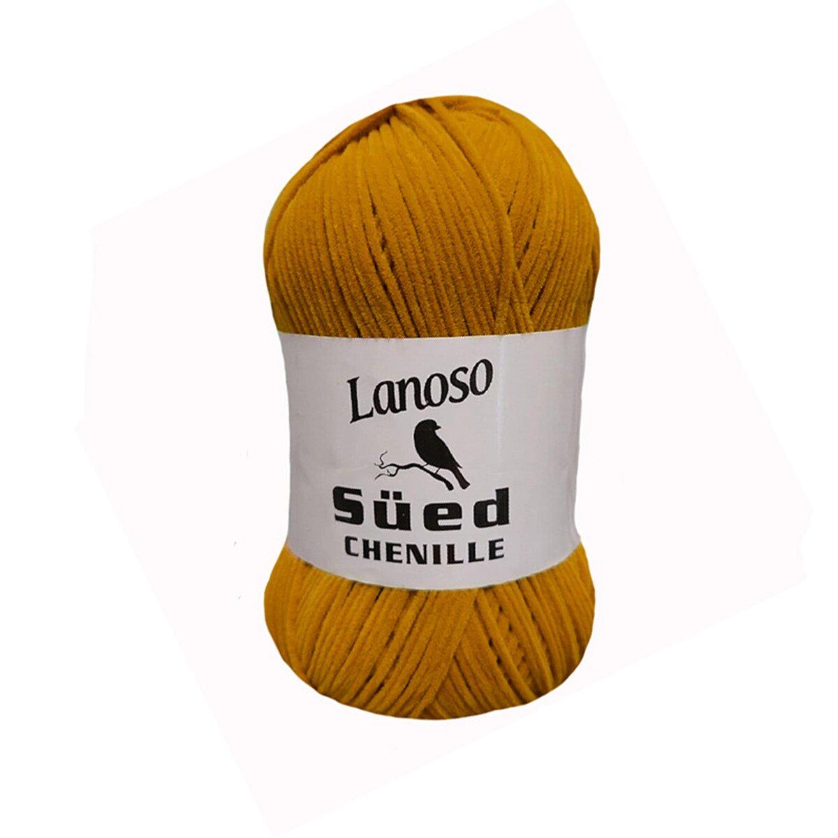 Пряжа Lanoso Sued Chenille 903 горчица (3267)