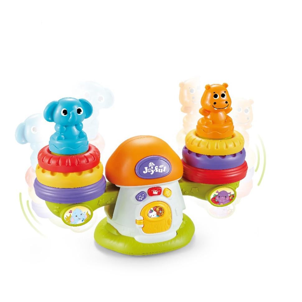 Игрушка музыкальная развивающая Весы со световыми эффектами METR+ от 1,5 года Оранжевый (VL-337-V-167)